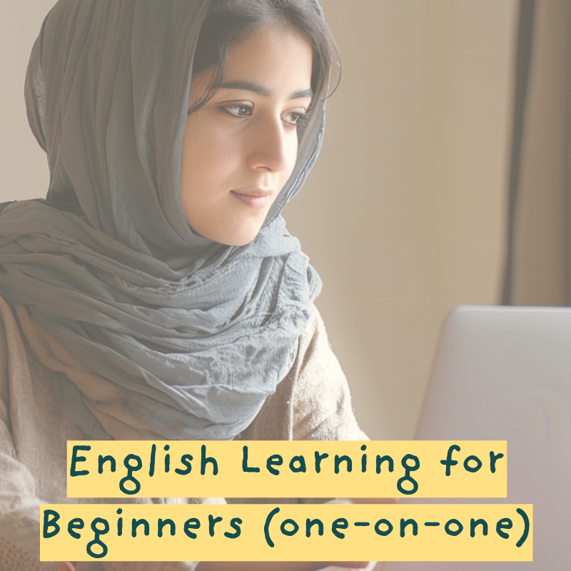 English Learning for Beginners (One-on-One) Class    {class details & registration}